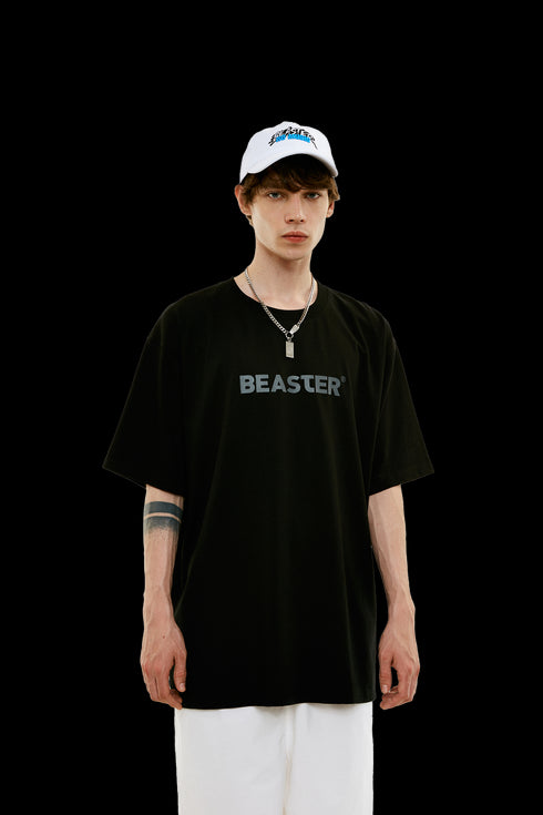 Trendy Letter Print T-shirt - PSYLOS 1, Trendy Letter Print T-shirt, T-Shirt, BEASTER, PSYLOS 1